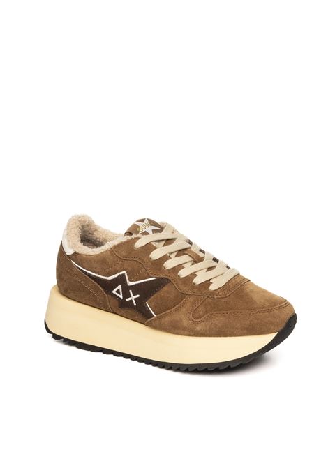 Chestnut big star girl sneaker SUN 68 | BZ44220BIG STARGIRL SUEDE-93